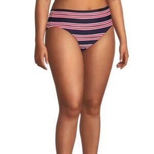 La Blanca NWT Blue and Red Sailor Hipster Plus Bikini Bottom 20W